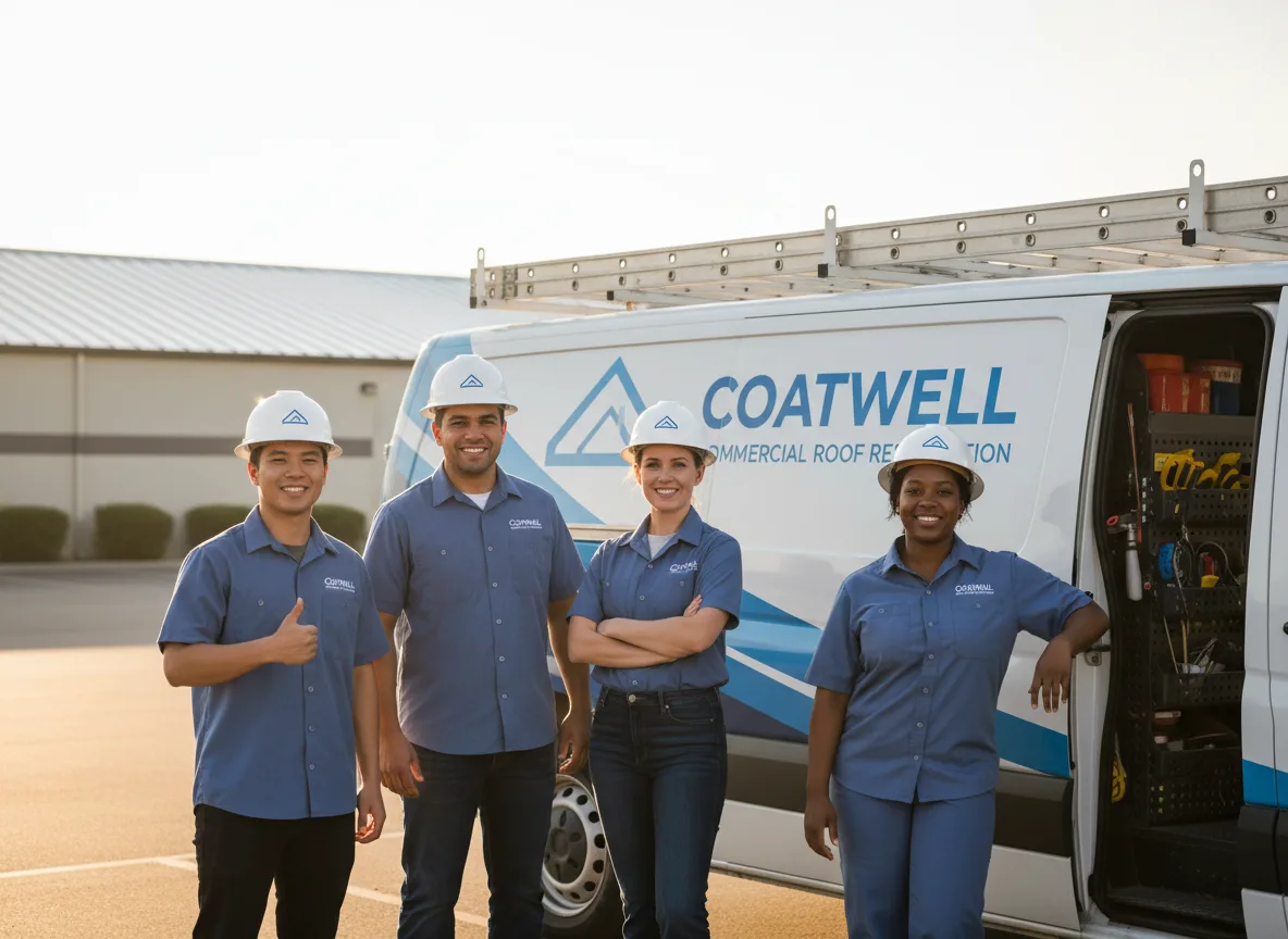 Commercial roof coating company in Plains, KS