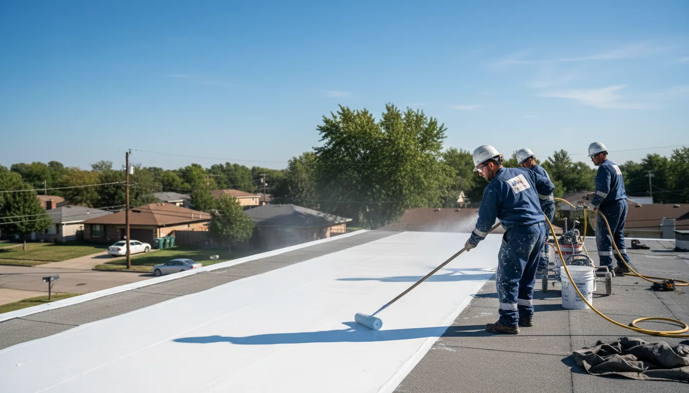 Commercial roof coating in Plains, KS near me